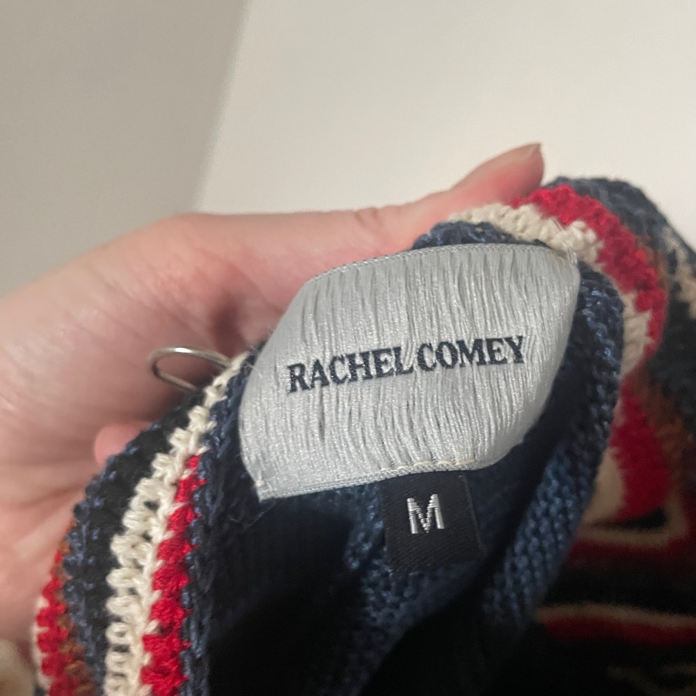 Rachel Comey Navy Maxi Dress with Red and White Bodice - Picture 10 of 11
